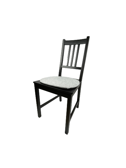 Filz Auflage 35,5 x 39cm grau/dunkelgrau gefüttert