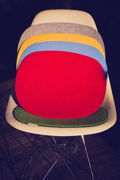 vilten kussen 35,5 x 39 cm voor o.a. Barchair, Fauteuil, Fauteuil, Bijzetstoel en meer. Geel 4mm