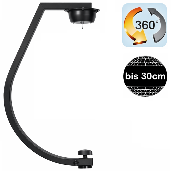 Stativhalterung inklusive Motor für Spiegelkugeln bis zu 30cm