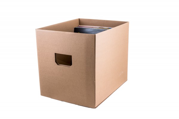 stabiler Stapel und Tragebox Karton für z.b. Schallplatten