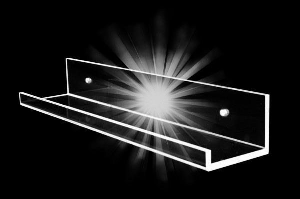 7even Acrylic Design Vinilo & Galería de imágenes Tablero 50cm / estante de pared transparente para, por ejemplo, libros