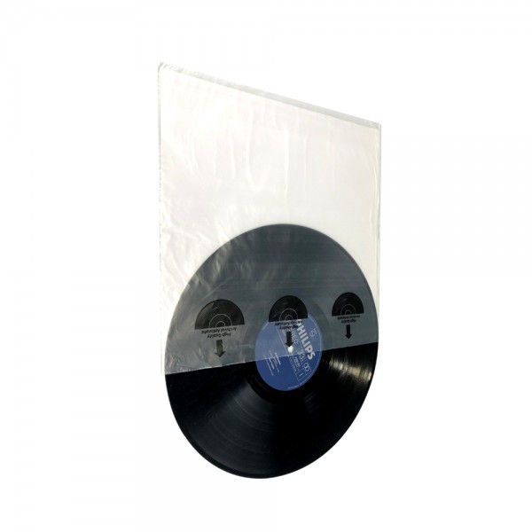 12" Schallplatten LP-Innenhülle High Quality HDPE & Reispapier (50 Stück Pack)