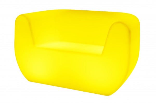 7even LED In & Outdoor designer poltrona XL / LED divano / LED / LED poltrona, telecomando con cambio colore (IR)