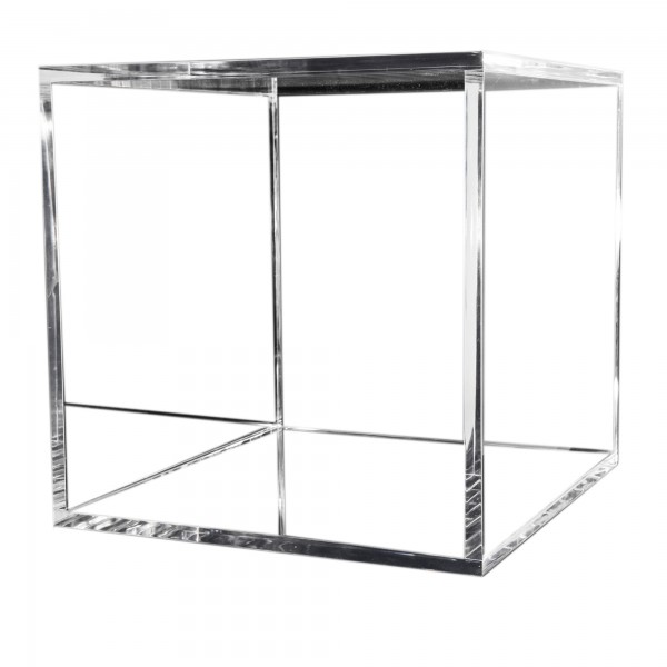 7 zelfs Acryl Kubus 45cm, 15mm, 4 zijden / zware transparante kubus