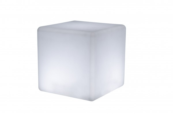 LED Design Cube 40 / LED Leuchtwürfel Bundle mit Filz Sitzauflage