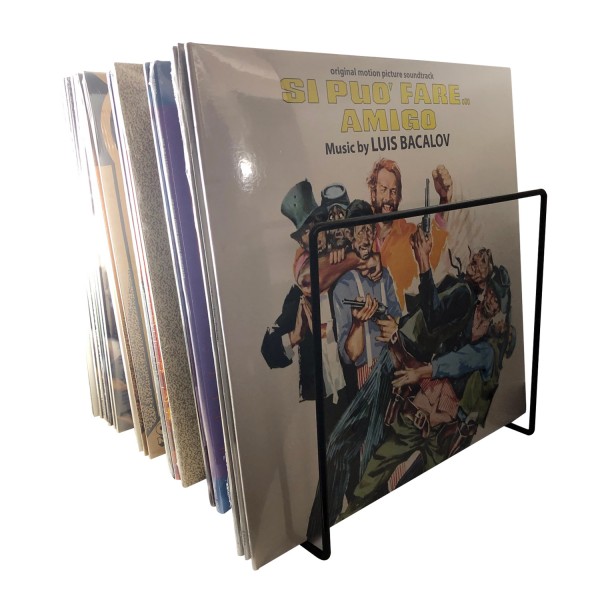 Platenstandaard zwart / Vinyl Records LP Tafel-rekpakket