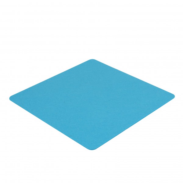 Filz Auflage 40 x 40 cm für z.B. Cube Hocker Blau - Einseitig 4mm