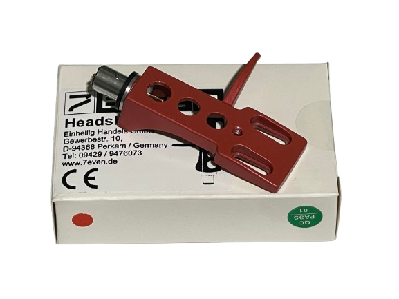 Headshell rot Systemträger passend für alle Plattenspieler mit SME Tonarm-Anschluss