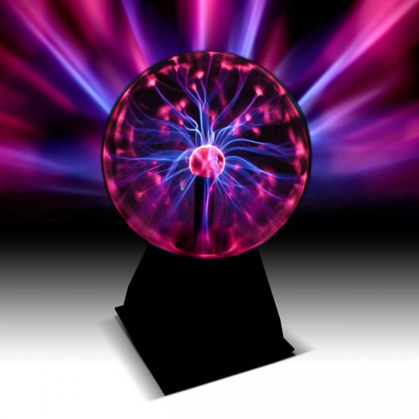 Plasma ball 20cm - Great retro light effect / magic lightning in the plasma ball