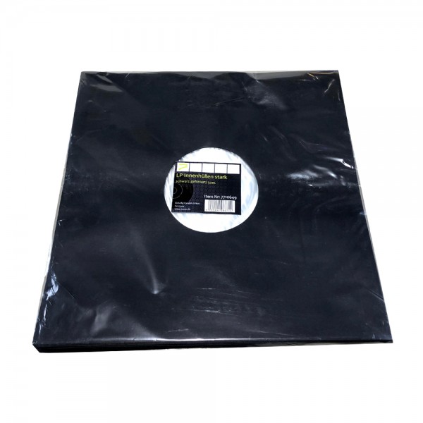 12" Schallplatten LP-Innenhülle schwarz gefüttert (50 Stück Pack)
