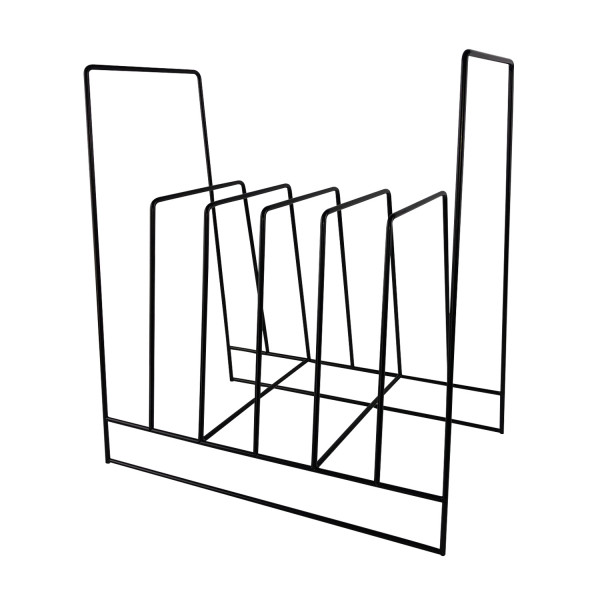 Record Stand nero XL / Vinyl Records Rack XL nero alto 39cm!