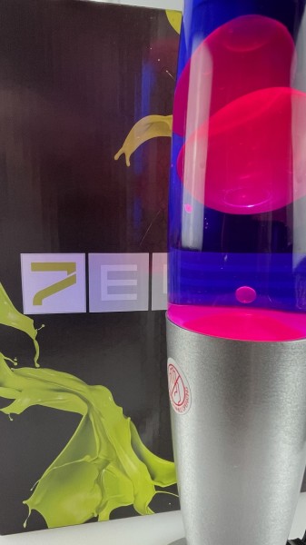 Lava Lampe Rakete 35cm Pink-Purple