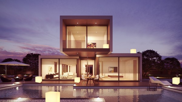 7even Design Cube-Leuchte 30 x 30 x 30cm mit E-27 Fassung und 220V Anschluss / Indoor & IP67 Outdoor