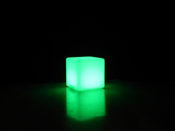 LED Design Cube 40 / LED Leuchtwürfel Bundle mit Filz Sitzauflage