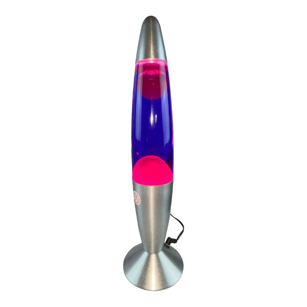 Lava lamp rocket 35cm purple