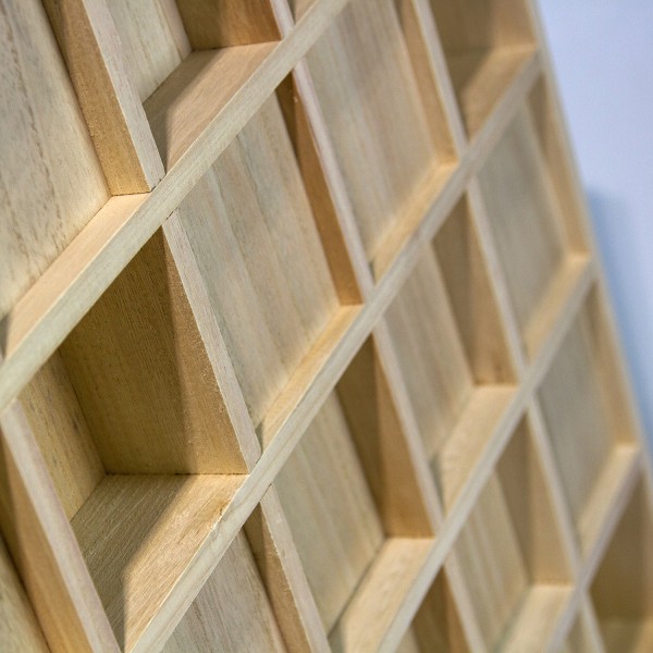 Akustik Wand Diffusor 64 mit 60 x 60 x 10cm für 650 bis 2250 Hz