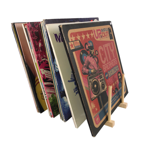 Record Stand black / Vinyl Records LP Table-Rack