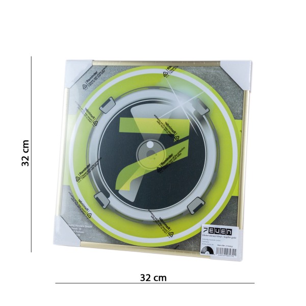 Schallplatten Bilderrahmen Gold / Vinyl 12" Wand Bilderrahmen