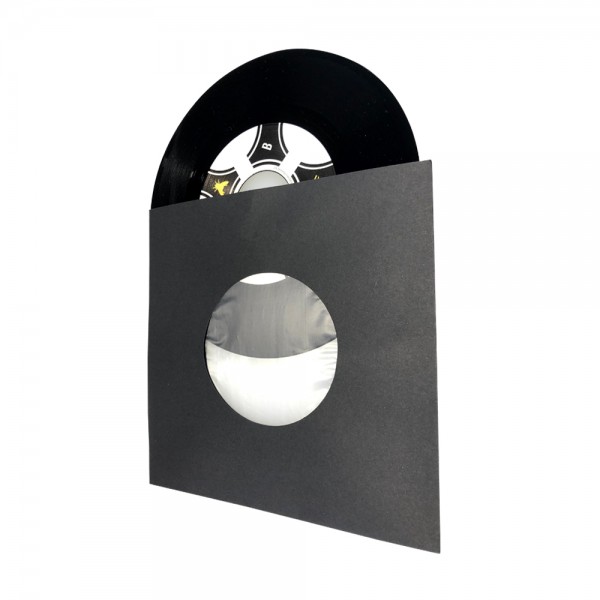 7" Schallplatten Innenhülle schwarz gefüttert (50 Stück Pack)