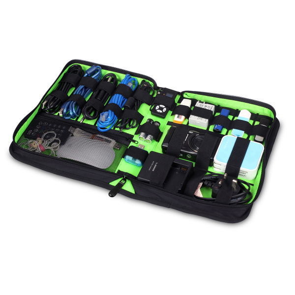 7 Nawet portfel akcesoriów Large / Organizer, folder na nośniki USB, kable itp.