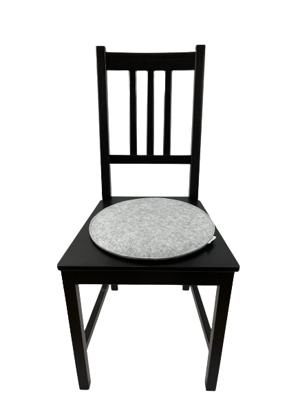 Tampone di feltro tondo 35cm grigio/grigio scuro