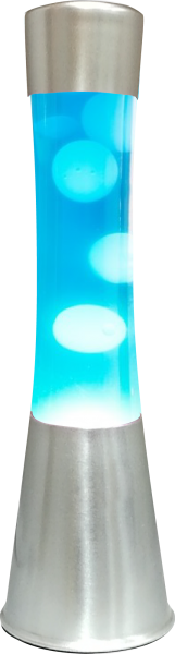 Lavalamp 40cm blauw