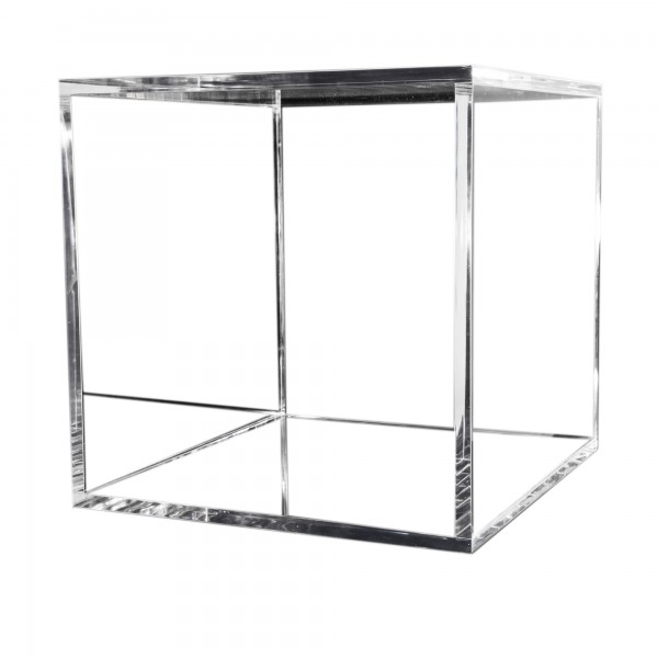 7even Acryl Design Cube 40cm, 15mm, 4 sides / transparenter 40cm Würfel