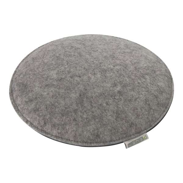 Filz Auflage Rund 35cm Grau/Dunkelgrau