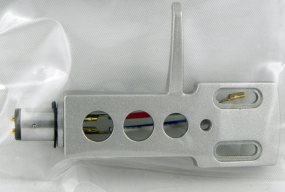 Supporto per sistema headhell argento adatto a tutti i giradischi con attacco braccio SME