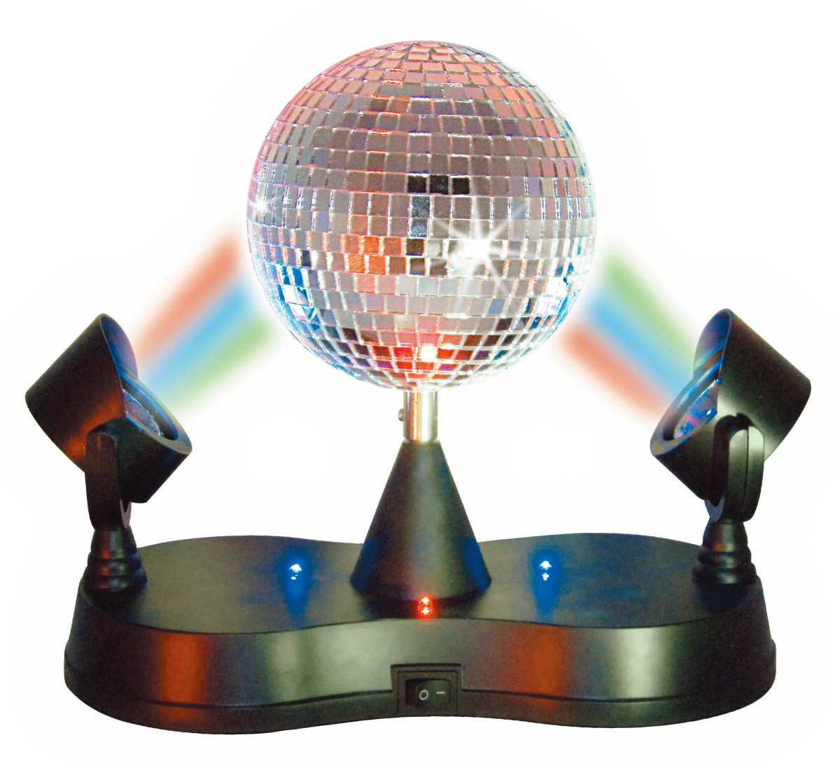 Stand mirror ball set incl. spots and motor Mirrorball Sets