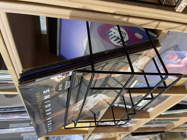 12" Schallplatten Gitter Mesh Box schwarz 36 x 33 x 22cm