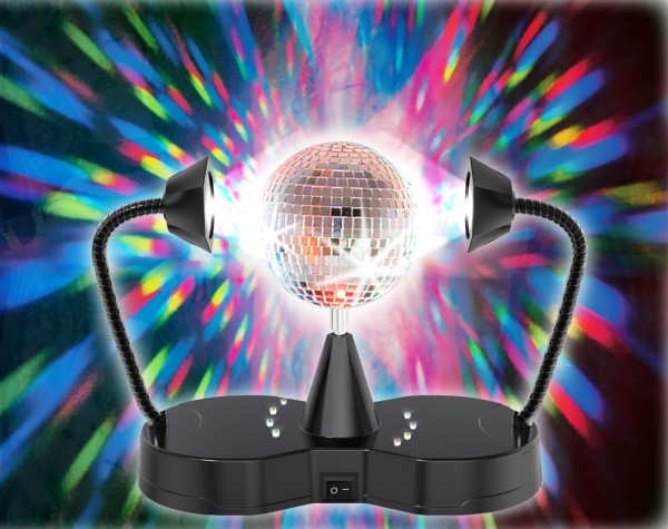 Stand Spiegelkugel Set inkl. Spots und Motor