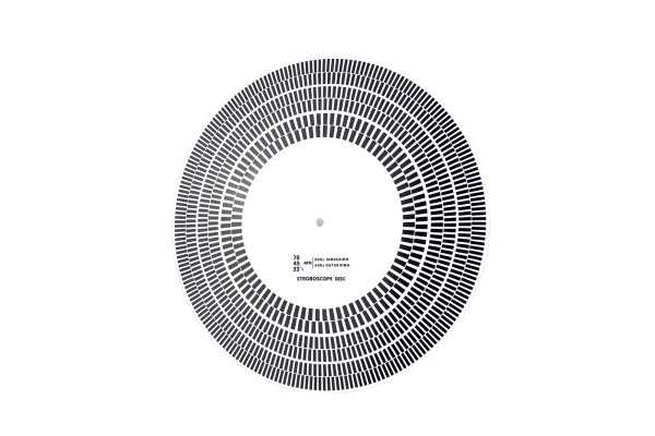 Stroboskope Slipmat zur Geschwindigkeitskontrolle