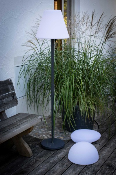 7even LED Solar Stone 40cm / Solar & USB Powered Light Stone con cambiador de color y mando a distancia