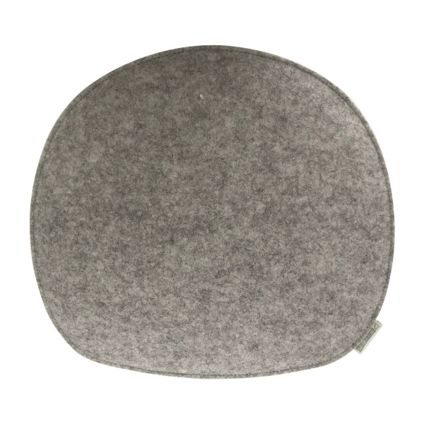 Filz Auflage 35,5 x 39cm grau/dunkelgrau gefüttert