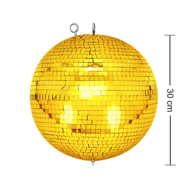 Mirrorball 30cm / 12" gold with safety feature