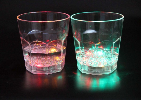 LED-Glas rot und grün