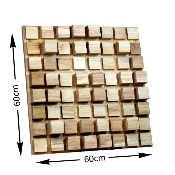 Akustik Wand Diffusor City 64 mit 60 x 60 x 7cm