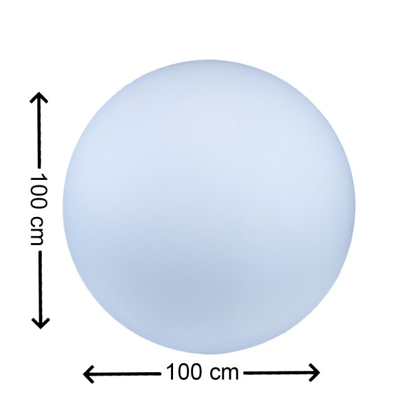 7 effen LED Design Dome 80/ XXL LED Light Ball met een gigantische 80cm! Binnen en buiten met batterij en fer